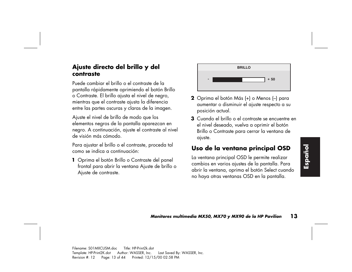 HP Pavilion mx90 19 inch Monitor User Manual | Page 101 / 128