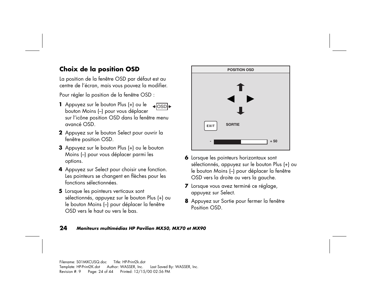 HP Pavilion mx90 19 inch Monitor User Manual | Page 68 / 128