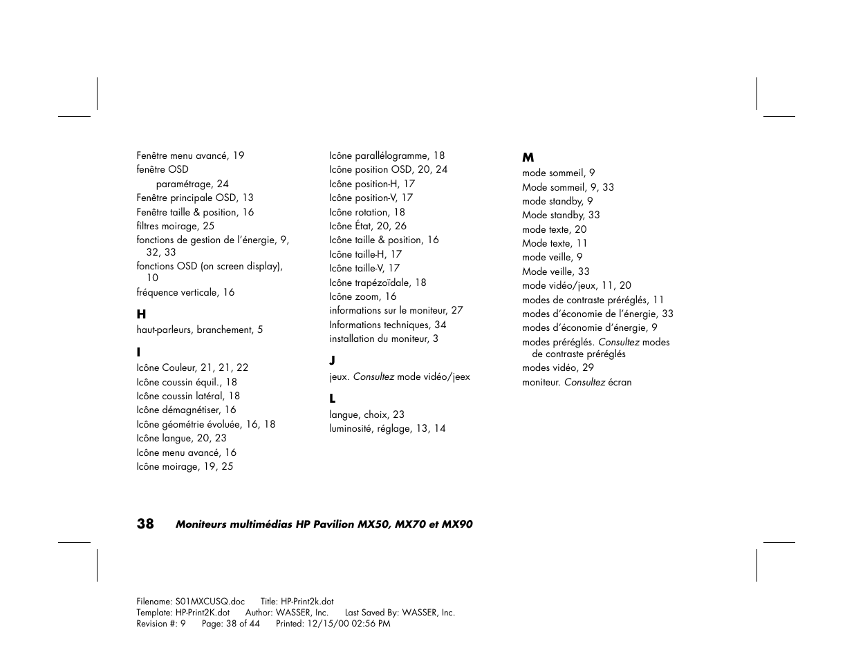 HP Pavilion mx90 19 inch Monitor User Manual | Page 82 / 128