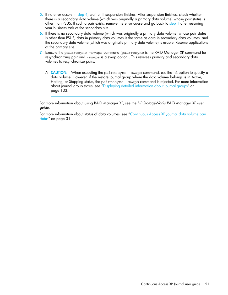HP StorageWorks XP Remote Web Console Software User Manual | Page 151 / 200
