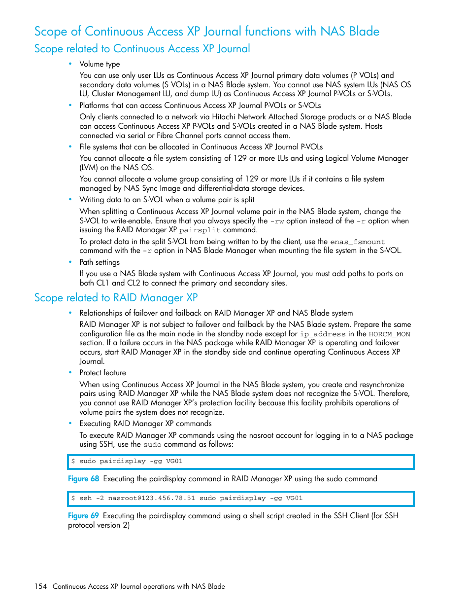 Scope related to continuous access xp journal, Scope related to raid manager xp, Version 2) | HP StorageWorks XP Remote Web Console Software User Manual | Page 154 / 200