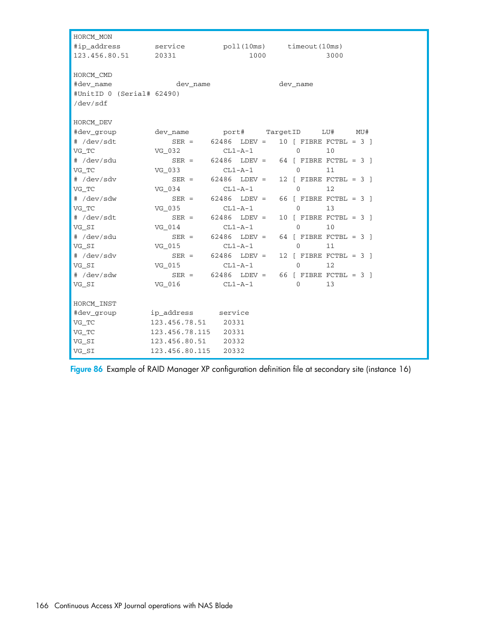 Figure 86 | HP StorageWorks XP Remote Web Console Software User Manual | Page 166 / 200