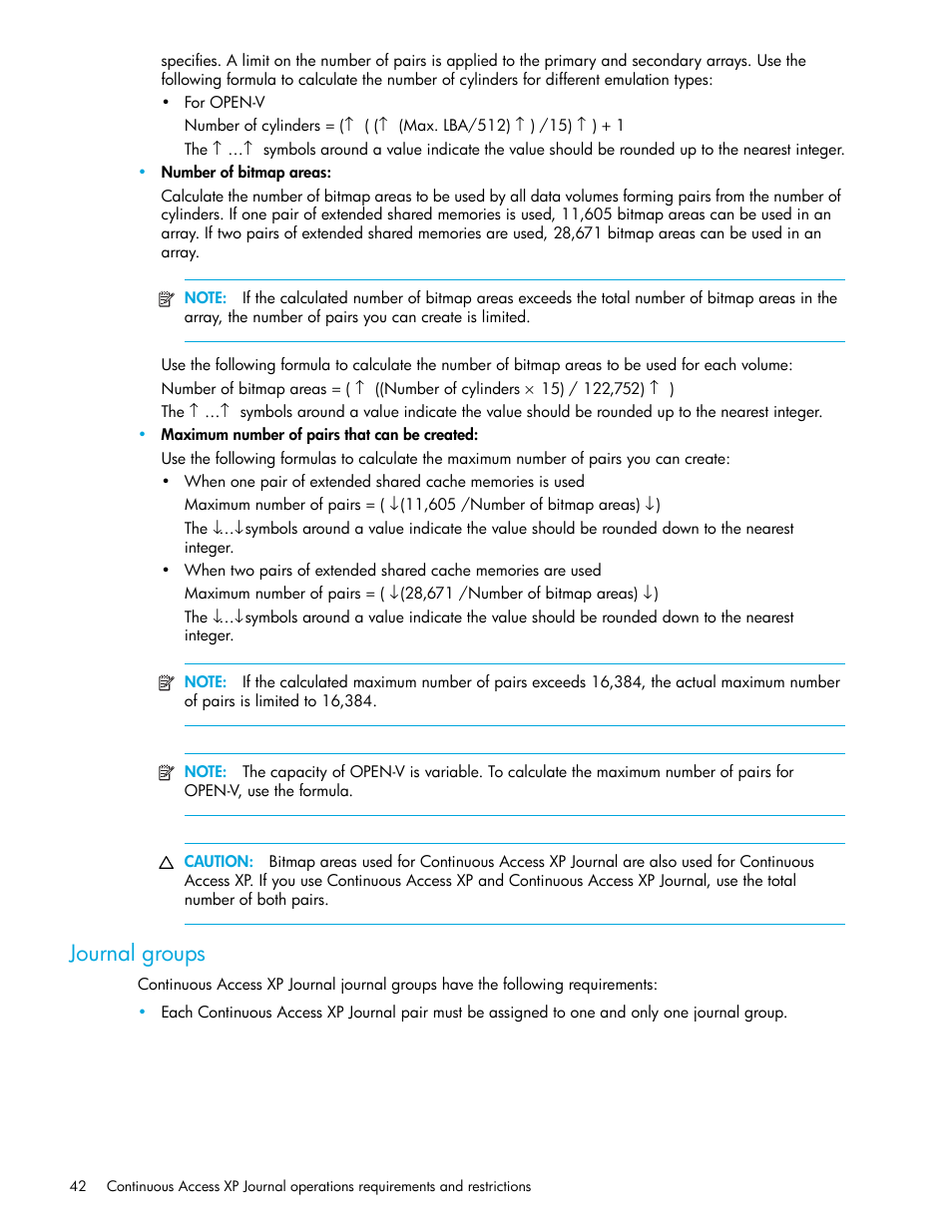 Journal groups | HP StorageWorks XP Remote Web Console Software User Manual | Page 42 / 200