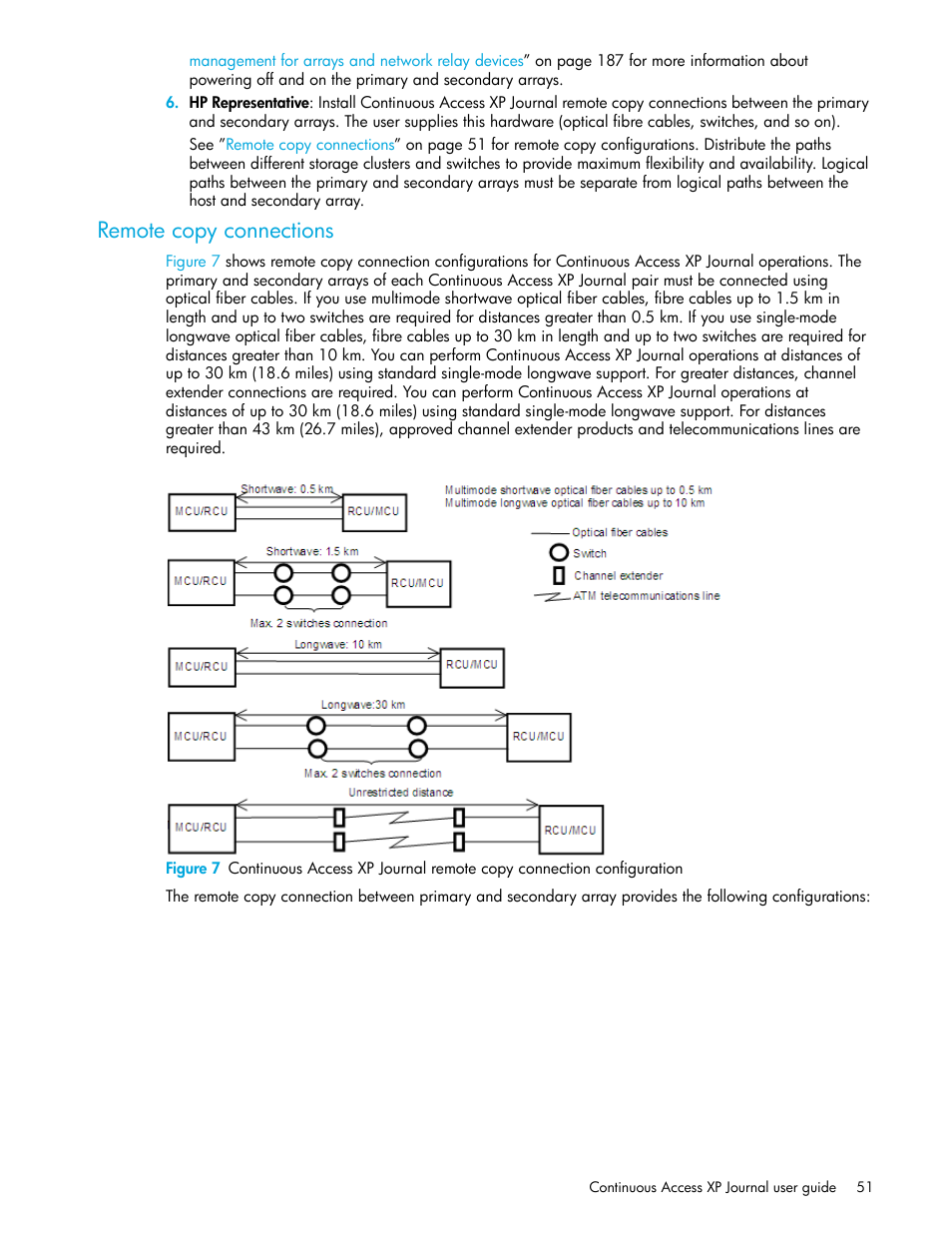 Remote copy connections | HP StorageWorks XP Remote Web Console Software User Manual | Page 51 / 200