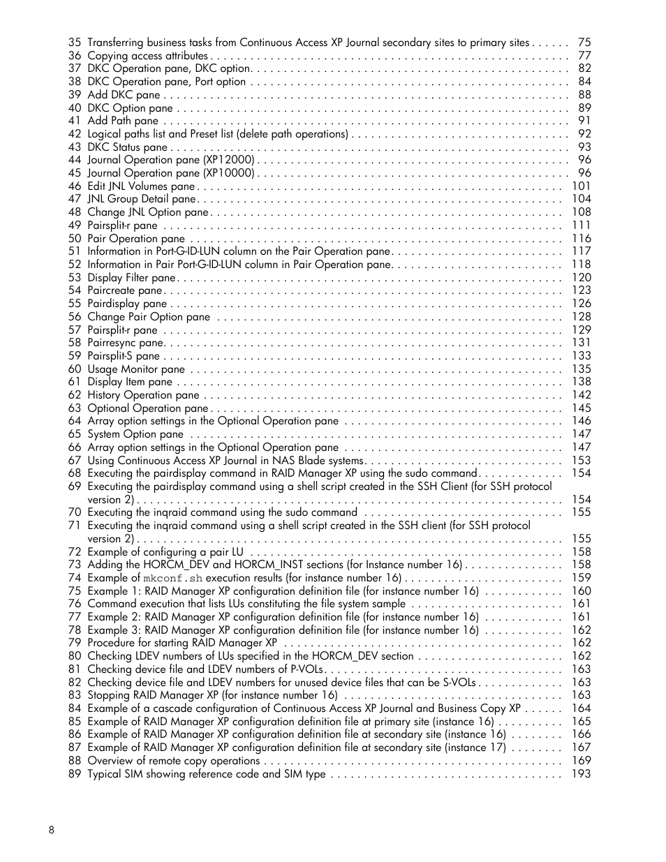 HP StorageWorks XP Remote Web Console Software User Manual | Page 8 / 200