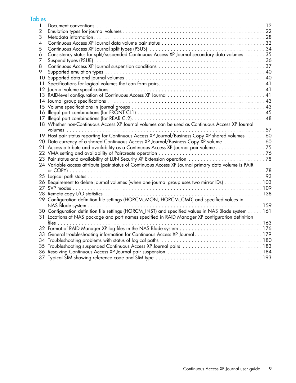 HP StorageWorks XP Remote Web Console Software User Manual | Page 9 / 200