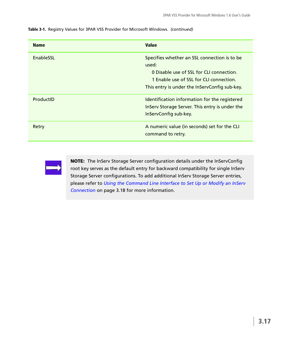 HP 3PAR VSS Provider Software User Manual | Page 33 / 56