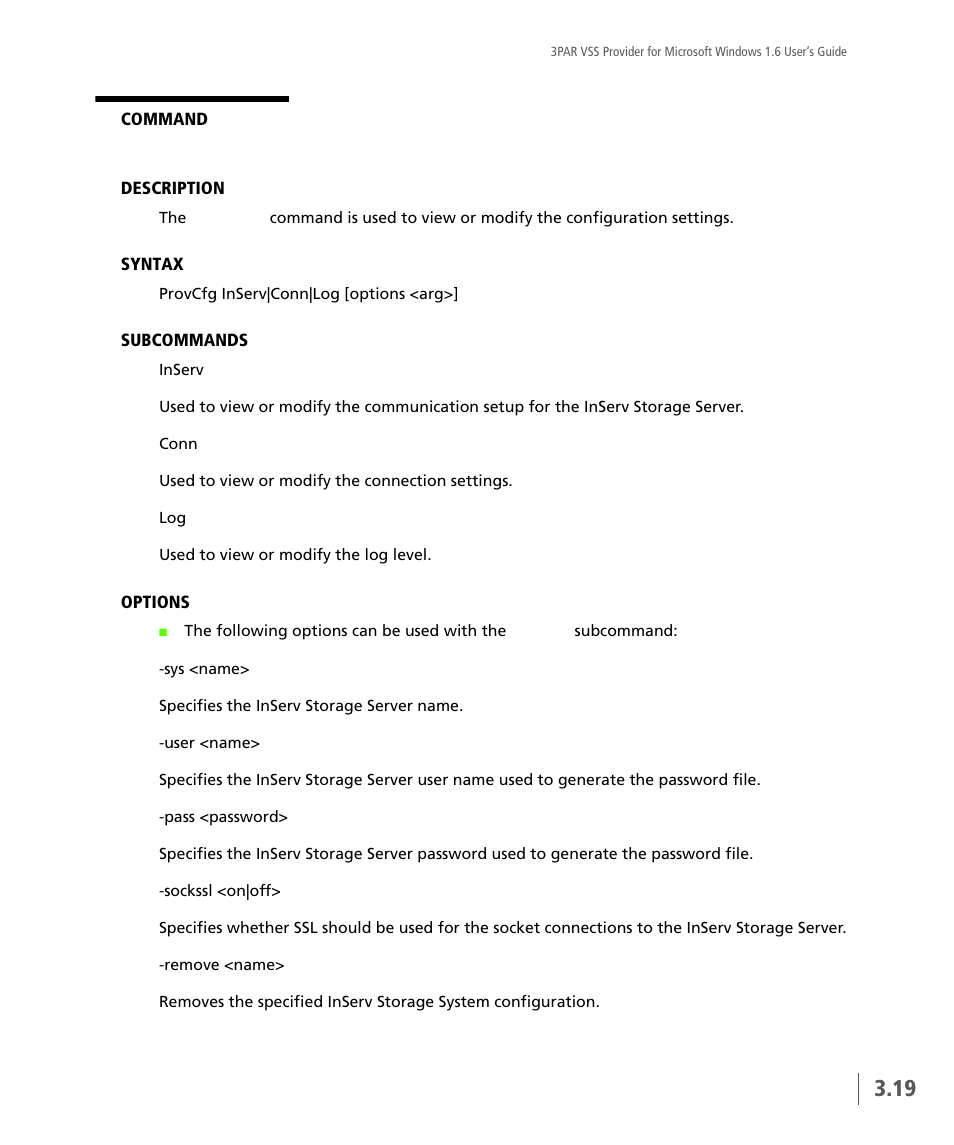 HP 3PAR VSS Provider Software User Manual | Page 35 / 56