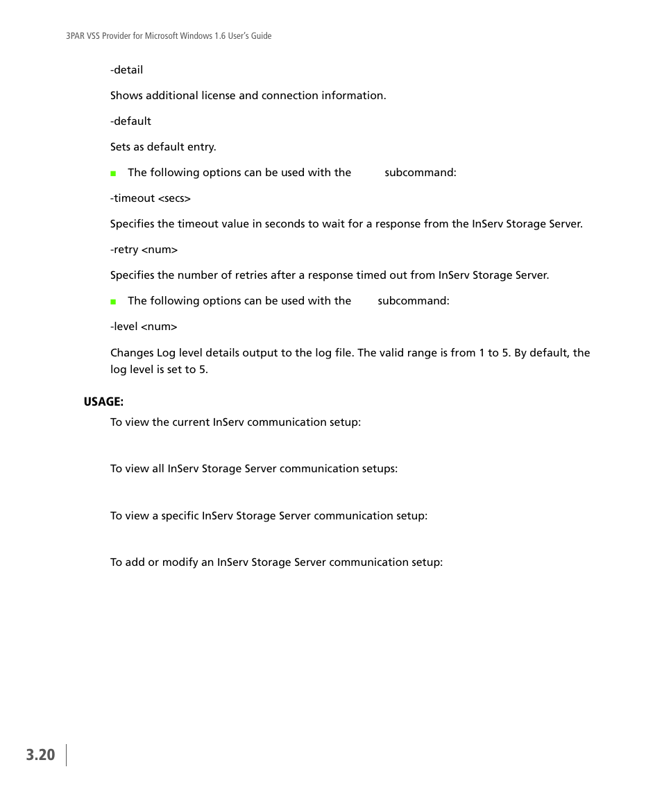 HP 3PAR VSS Provider Software User Manual | Page 36 / 56