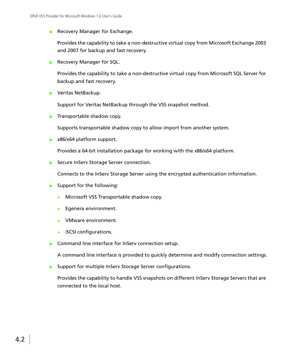 HP 3PAR VSS Provider Software User Manual | Page 40 / 56