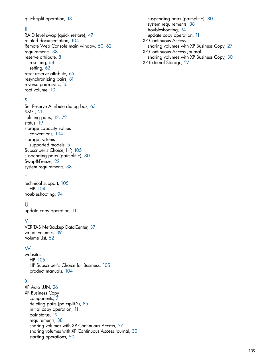 HP StorageWorks XP Remote Web Console Software User Manual | Page 109 / 109