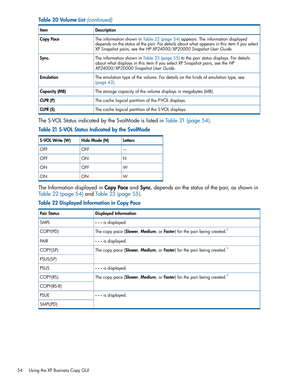 HP StorageWorks XP Remote Web Console Software User Manual | Page 54 / 109