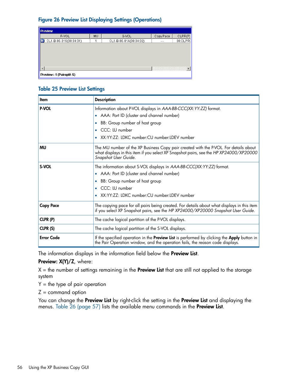 HP StorageWorks XP Remote Web Console Software User Manual | Page 56 / 109