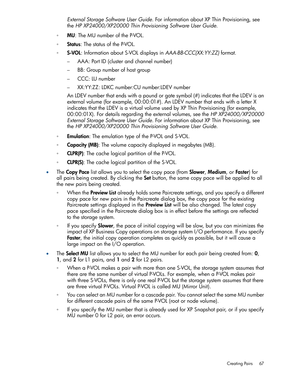 HP StorageWorks XP Remote Web Console Software User Manual | Page 67 / 109