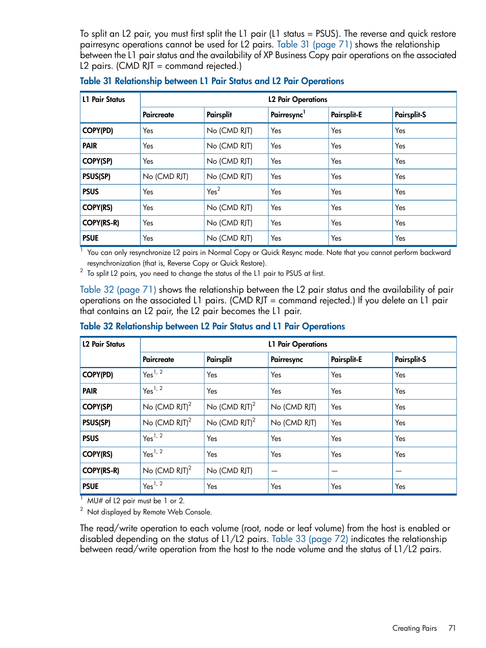 HP StorageWorks XP Remote Web Console Software User Manual | Page 71 / 109