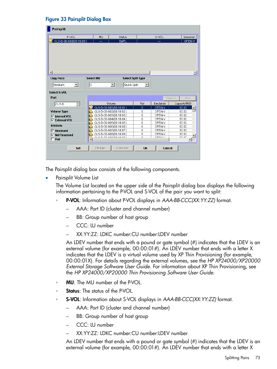 HP StorageWorks XP Remote Web Console Software User Manual | Page 73 / 109