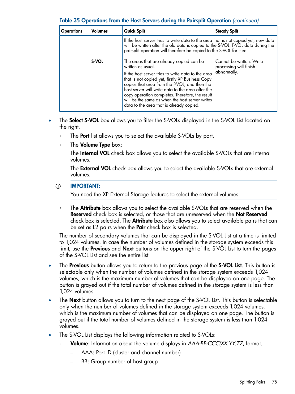 HP StorageWorks XP Remote Web Console Software User Manual | Page 75 / 109