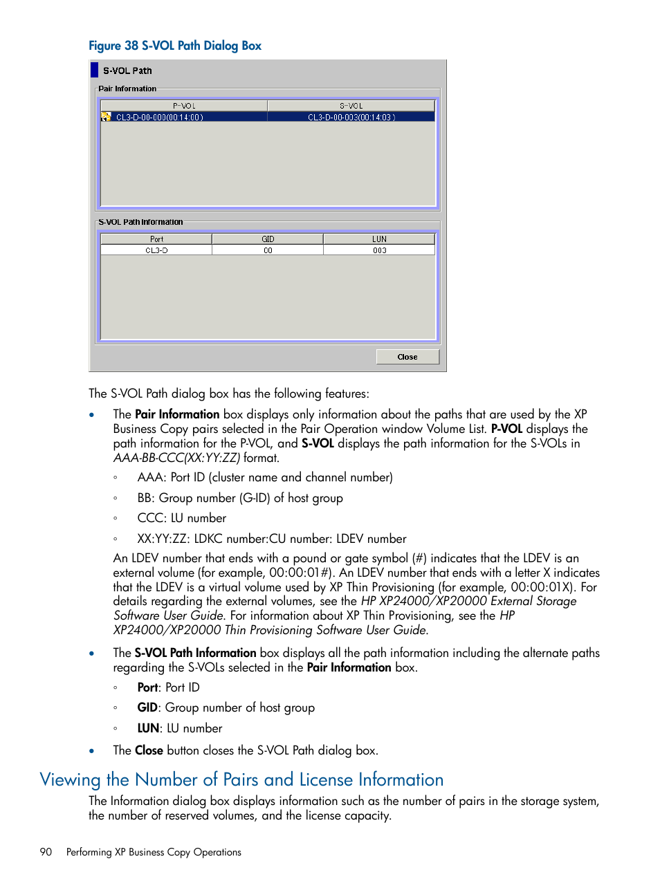 HP StorageWorks XP Remote Web Console Software User Manual | Page 90 / 109
