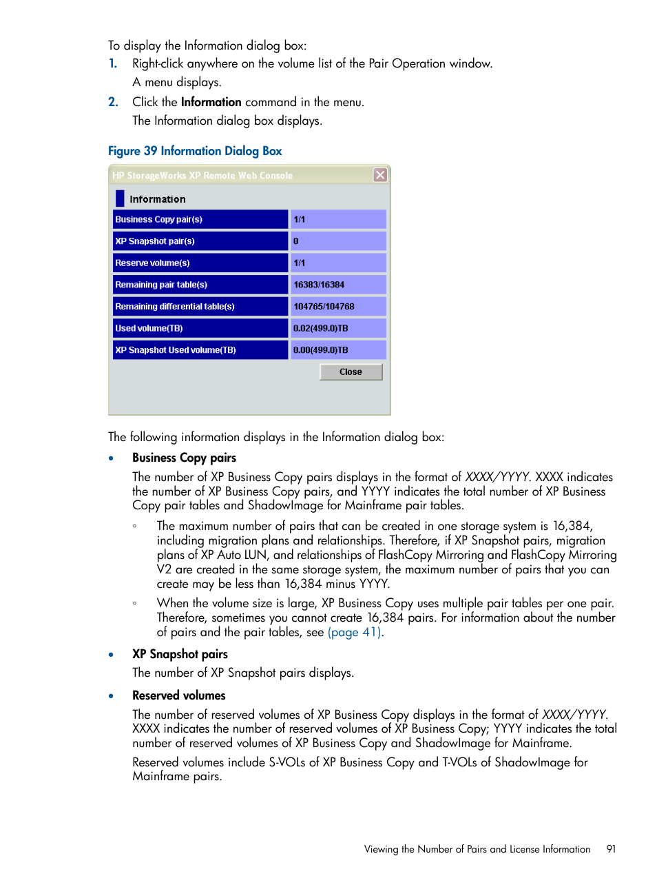 HP StorageWorks XP Remote Web Console Software User Manual | Page 91 / 109