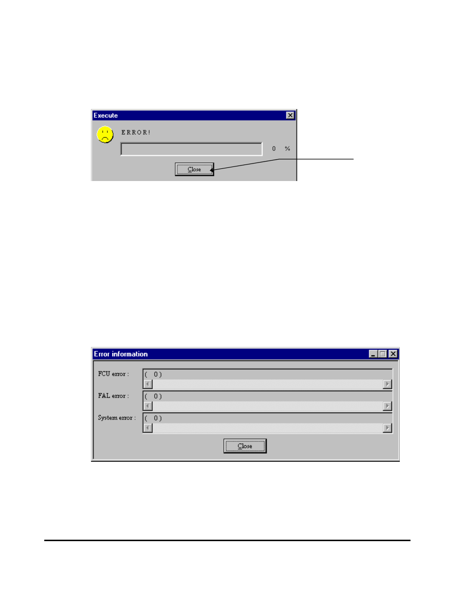 Error information dialog -20, Error information dialog | HP XP20000XP24000 Disk Array User Manual | Page 114 / 226