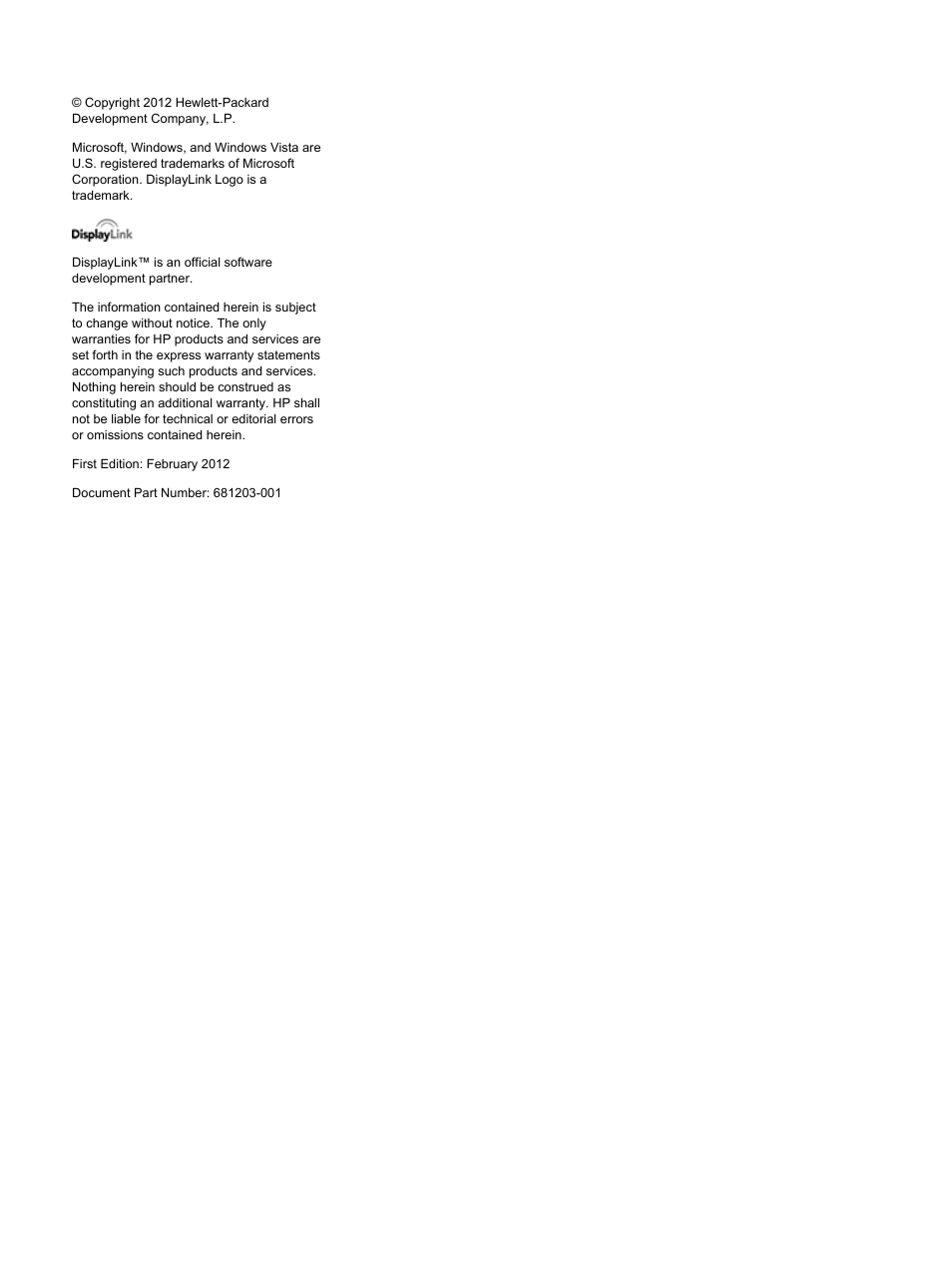 HP USB 3.0 3005pr Port Replicator User Manual | Page 2 / 25