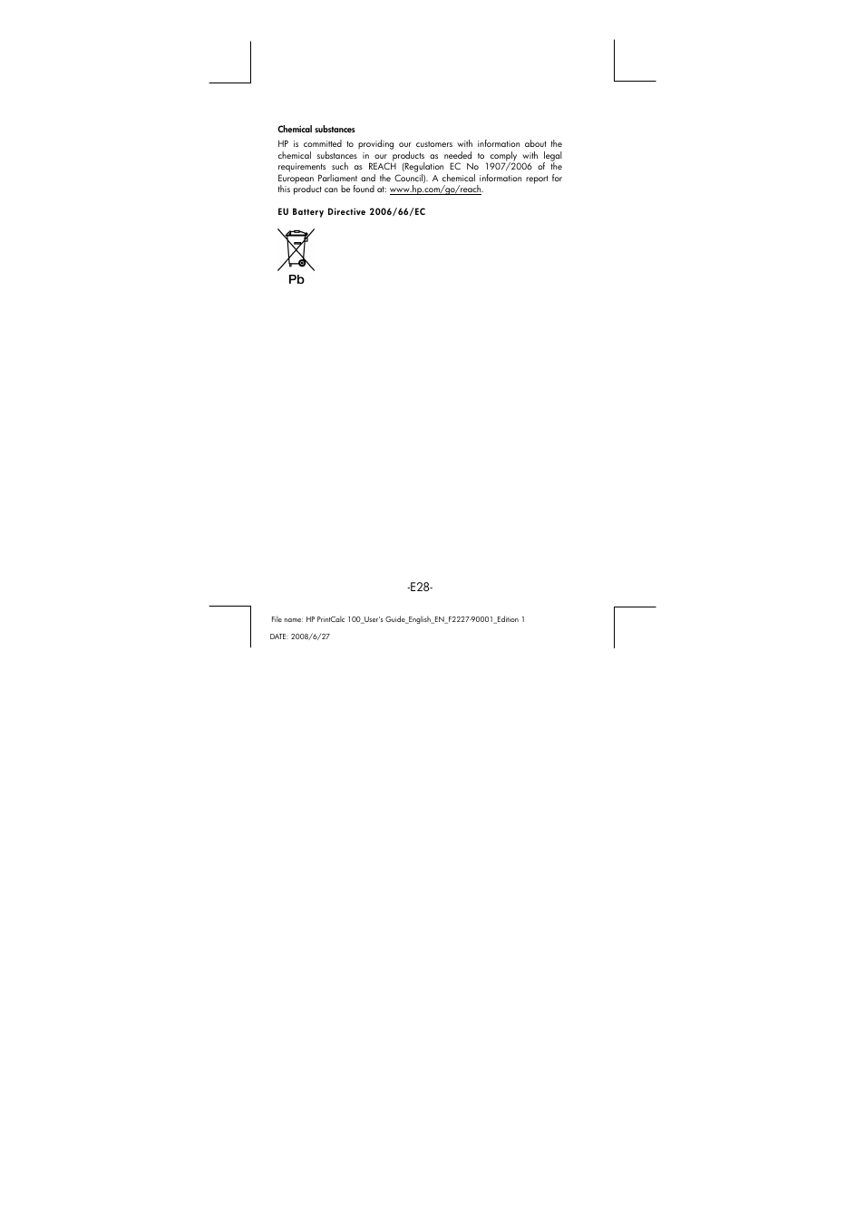 HP PrintCalc 100 User Manual | Page 29 / 32