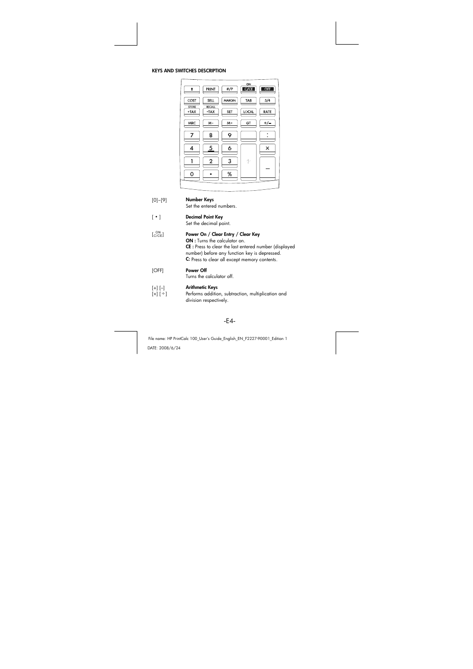 HP PrintCalc 100 User Manual | Page 5 / 32
