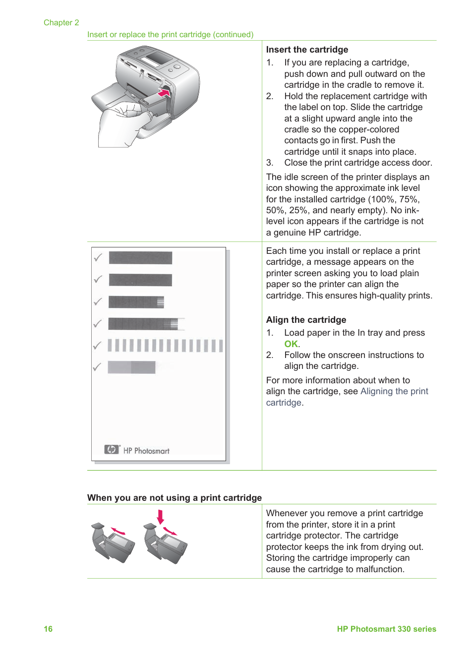 HP Photosmart 335 Compact Photo Printer User Manual | Page 22 / 69