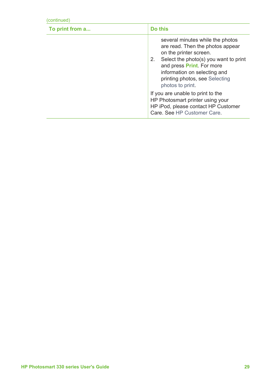 HP Photosmart 335 Compact Photo Printer User Manual | Page 35 / 69