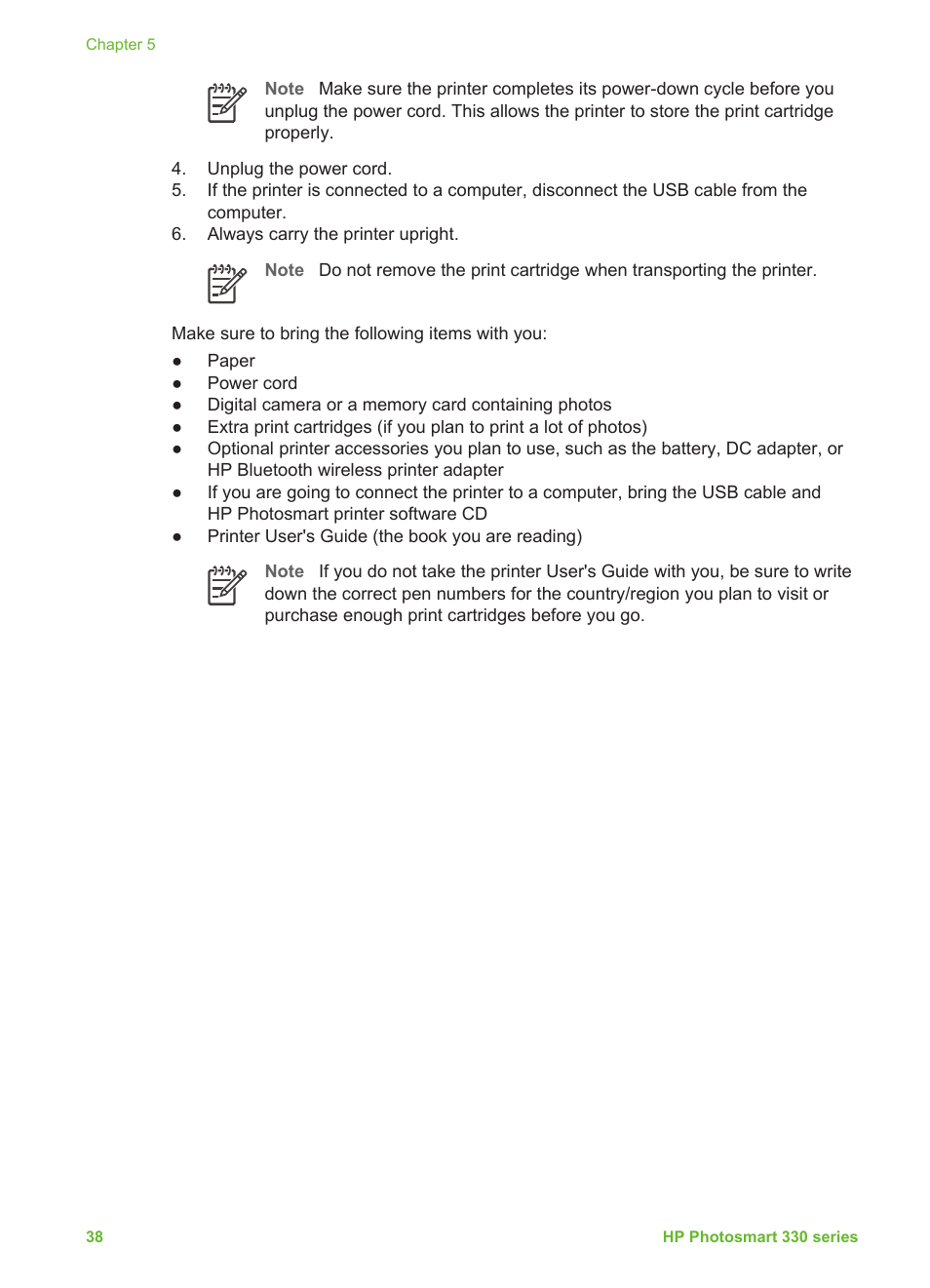 HP Photosmart 335 Compact Photo Printer User Manual | Page 44 / 69