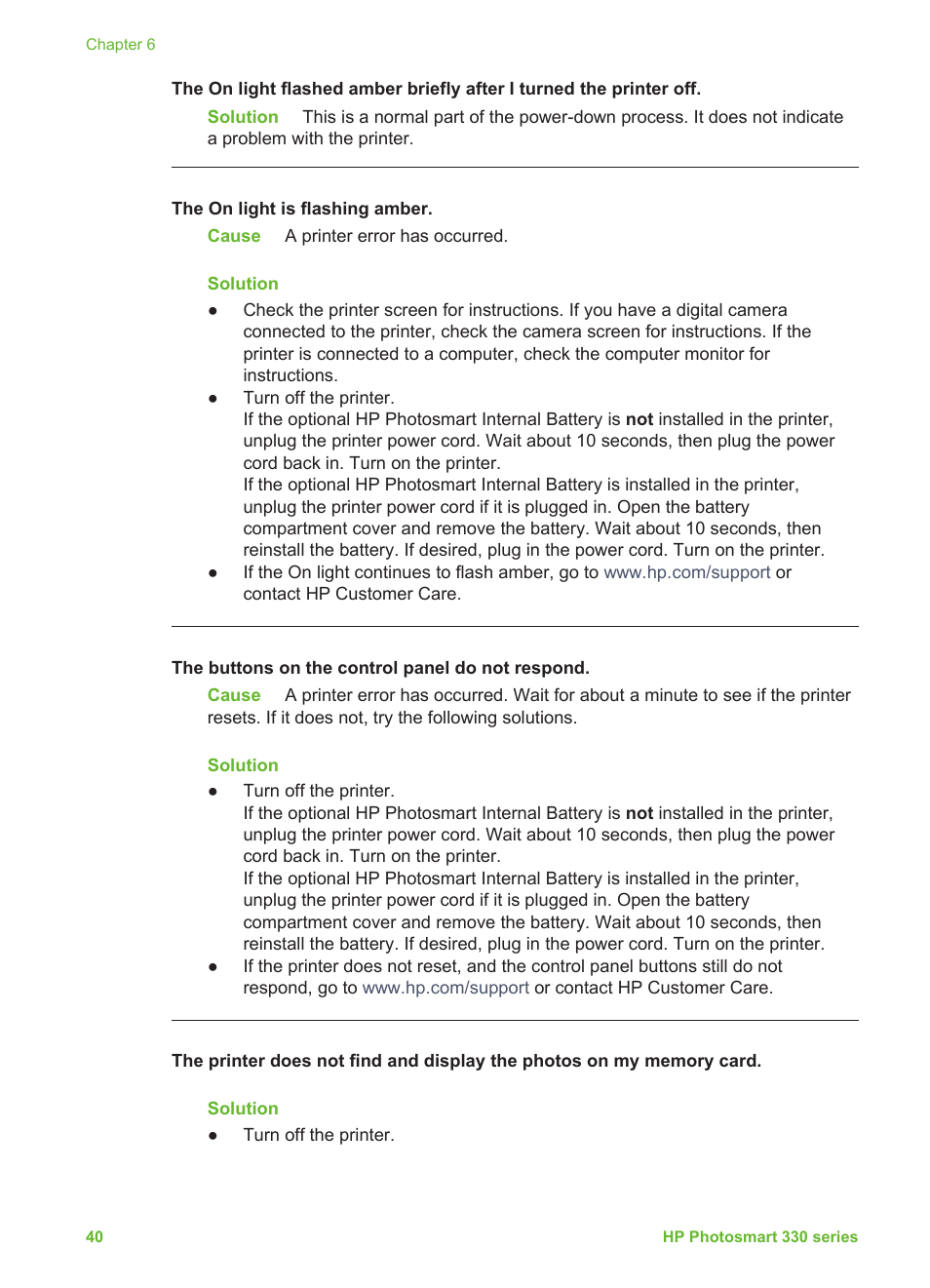 HP Photosmart 335 Compact Photo Printer User Manual | Page 46 / 69