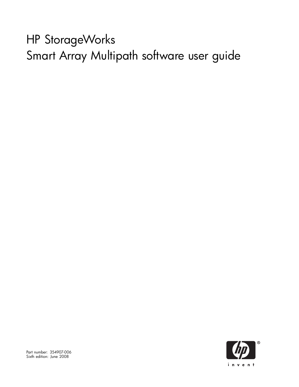 HP StorageWorks 500 G2 Modular Smart Array User Manual | 35 pages