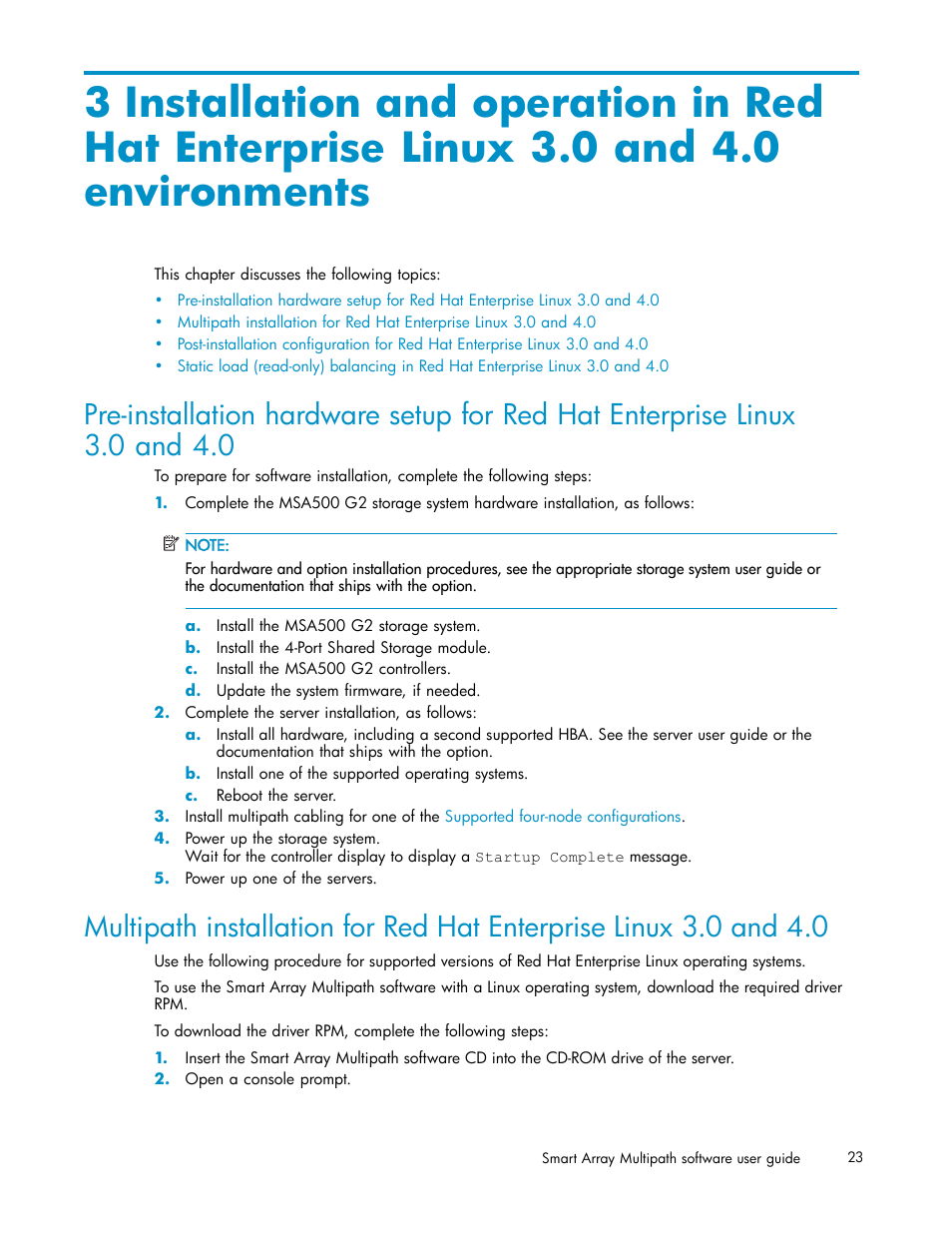 Environments | HP StorageWorks 500 G2 Modular Smart Array User Manual | Page 23 / 35