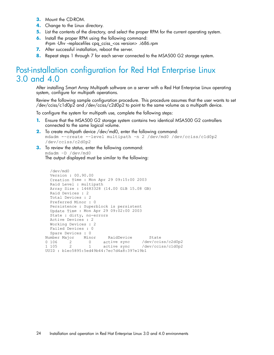 HP StorageWorks 500 G2 Modular Smart Array User Manual | Page 24 / 35