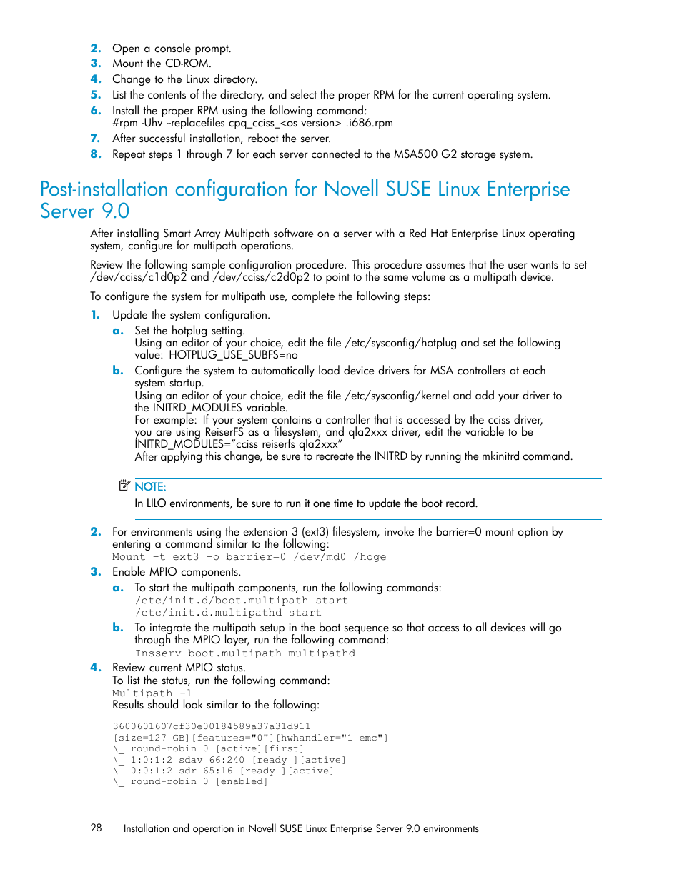 HP StorageWorks 500 G2 Modular Smart Array User Manual | Page 28 / 35