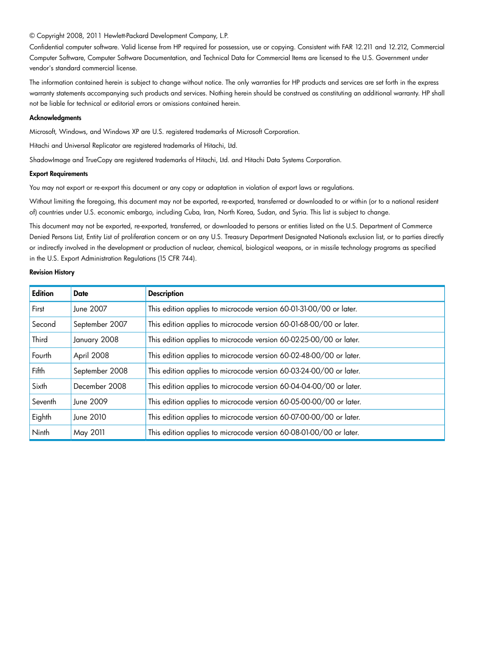 HP XP Array Manager Software User Manual | Page 2 / 43