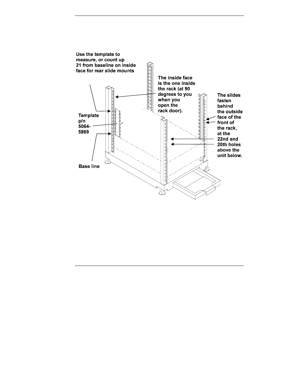 Installing rack nuts | HP Netserver L Server series User Manual | Page 100 / 126