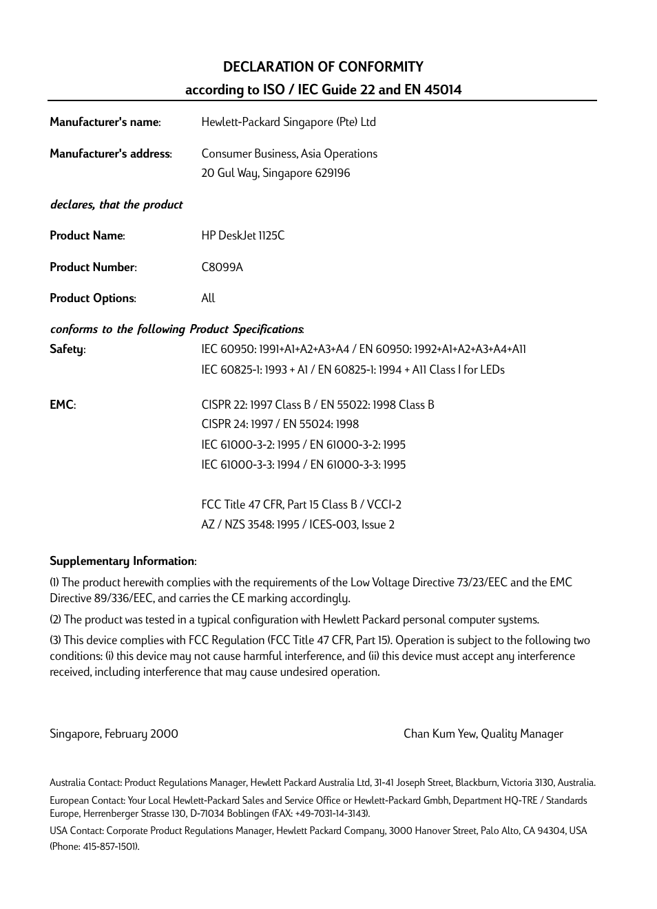 HP Deskjet 1125c Printer User Manual | Page 12 / 44