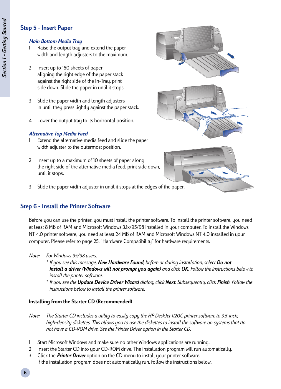 HP Deskjet 1125c Printer User Manual | Page 21 / 44
