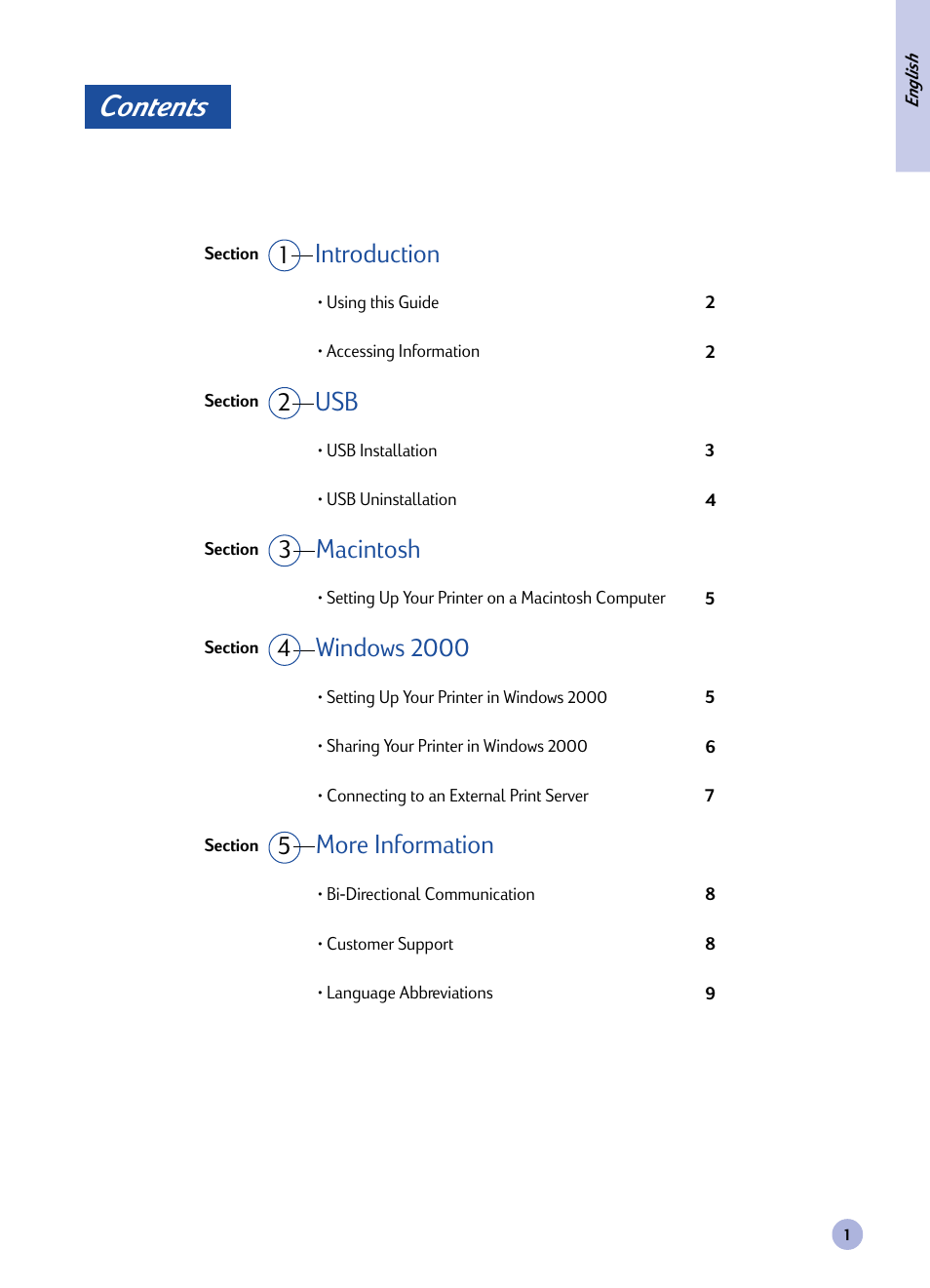 HP Deskjet 1125c Printer User Manual | Page 3 / 44