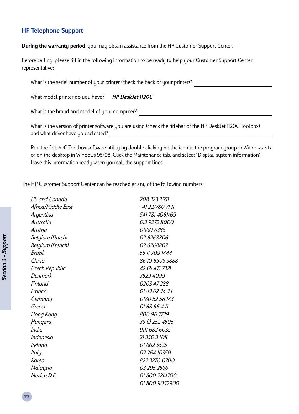 HP Deskjet 1125c Printer User Manual | Page 37 / 44