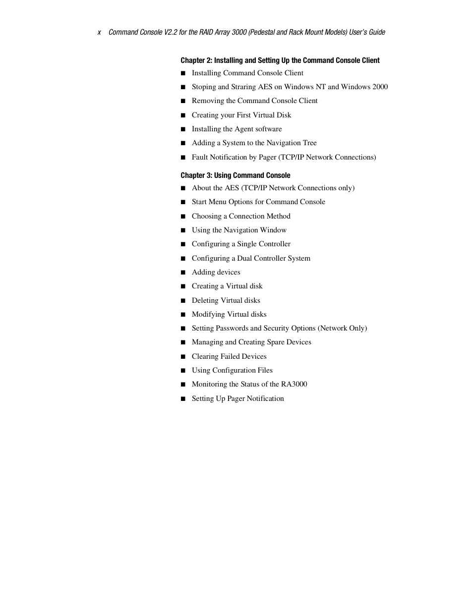 HP StorageWorks 3000 RAID Array User Manual | Page 10 / 126