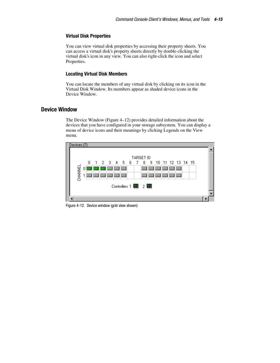 Device window | HP StorageWorks 3000 RAID Array User Manual | Page 113 / 126