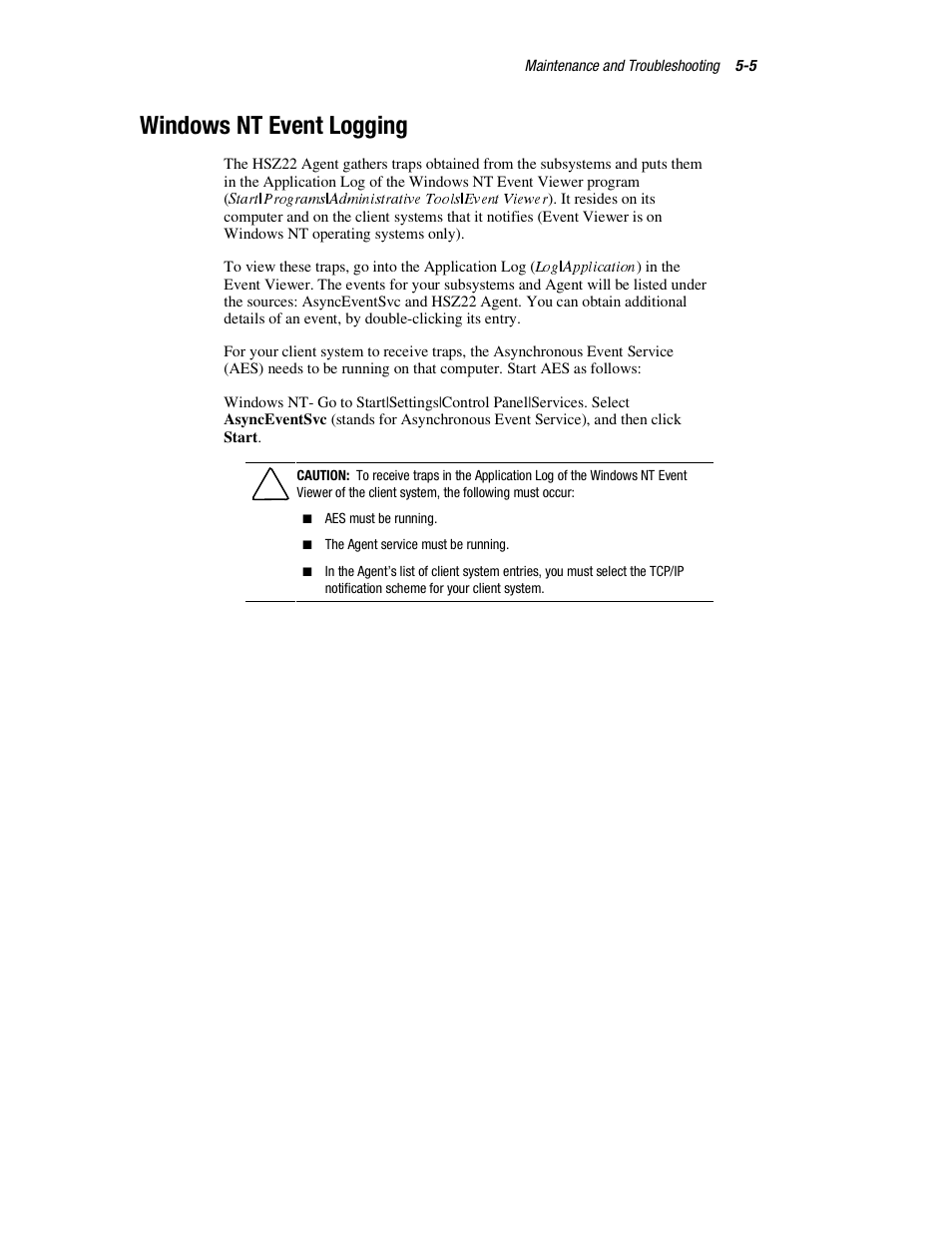 Windows nt event logging | HP StorageWorks 3000 RAID Array User Manual | Page 125 / 126