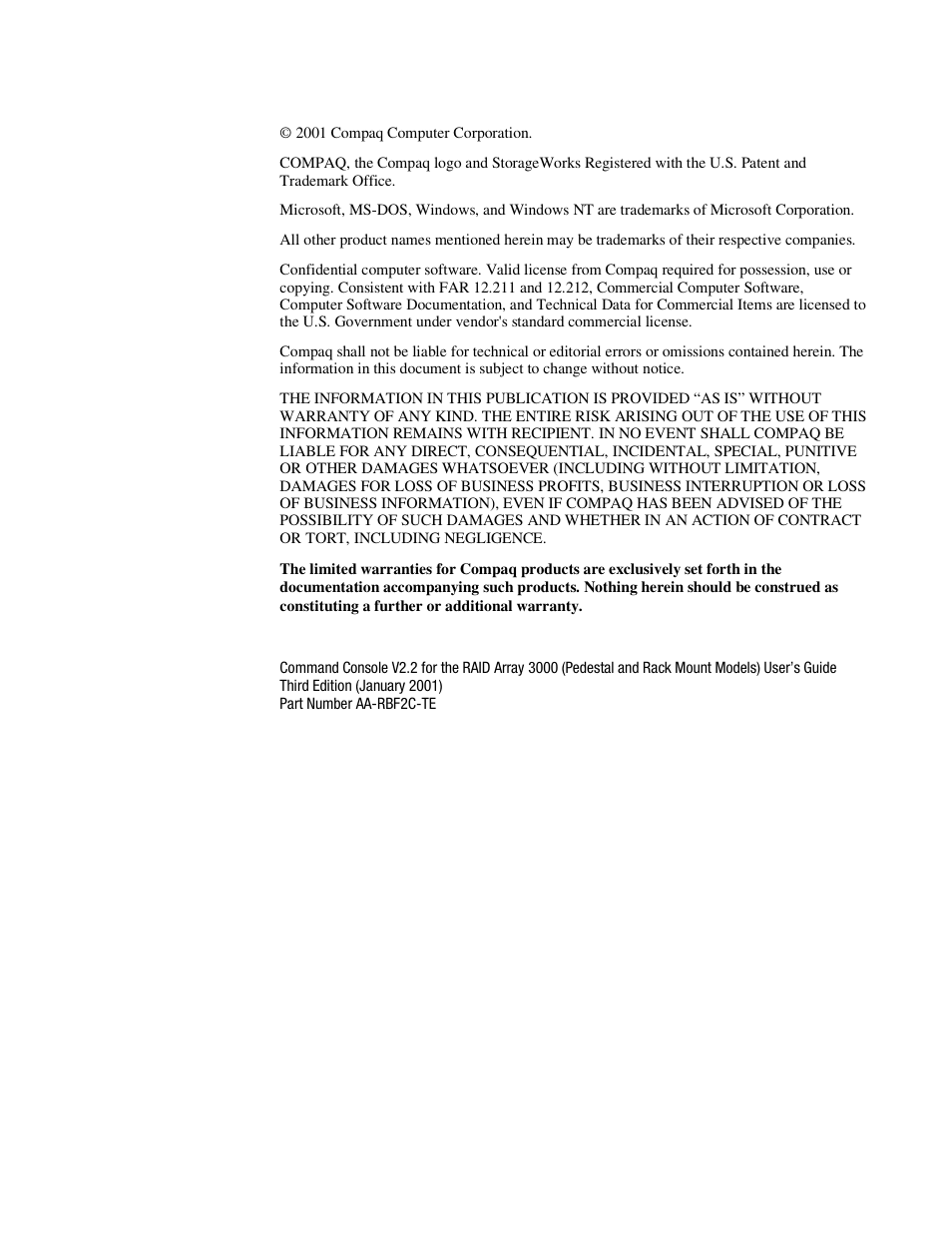 HP StorageWorks 3000 RAID Array User Manual | Page 2 / 126