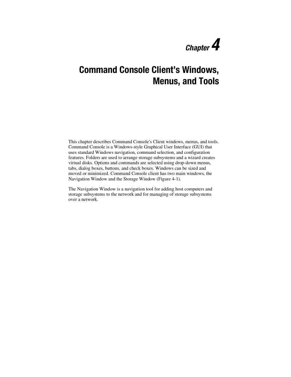 Command console client’s windows, menus, and tools | HP StorageWorks 3000 RAID Array User Manual | Page 99 / 126