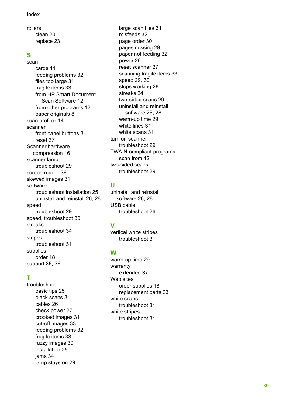 HP Scanjet Enterprise 9000 Sheet-feed Scanner User Manual | Page 41 / 41