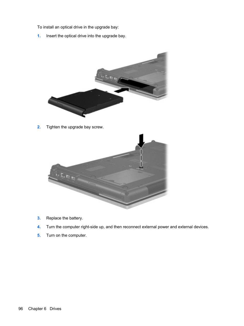 HP EliteBook 8540w Mobile Workstation User Manual | Page 108 / 187