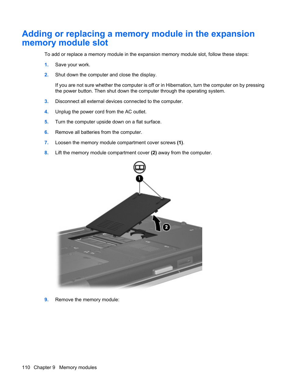 HP EliteBook 8540w Mobile Workstation User Manual | Page 122 / 187