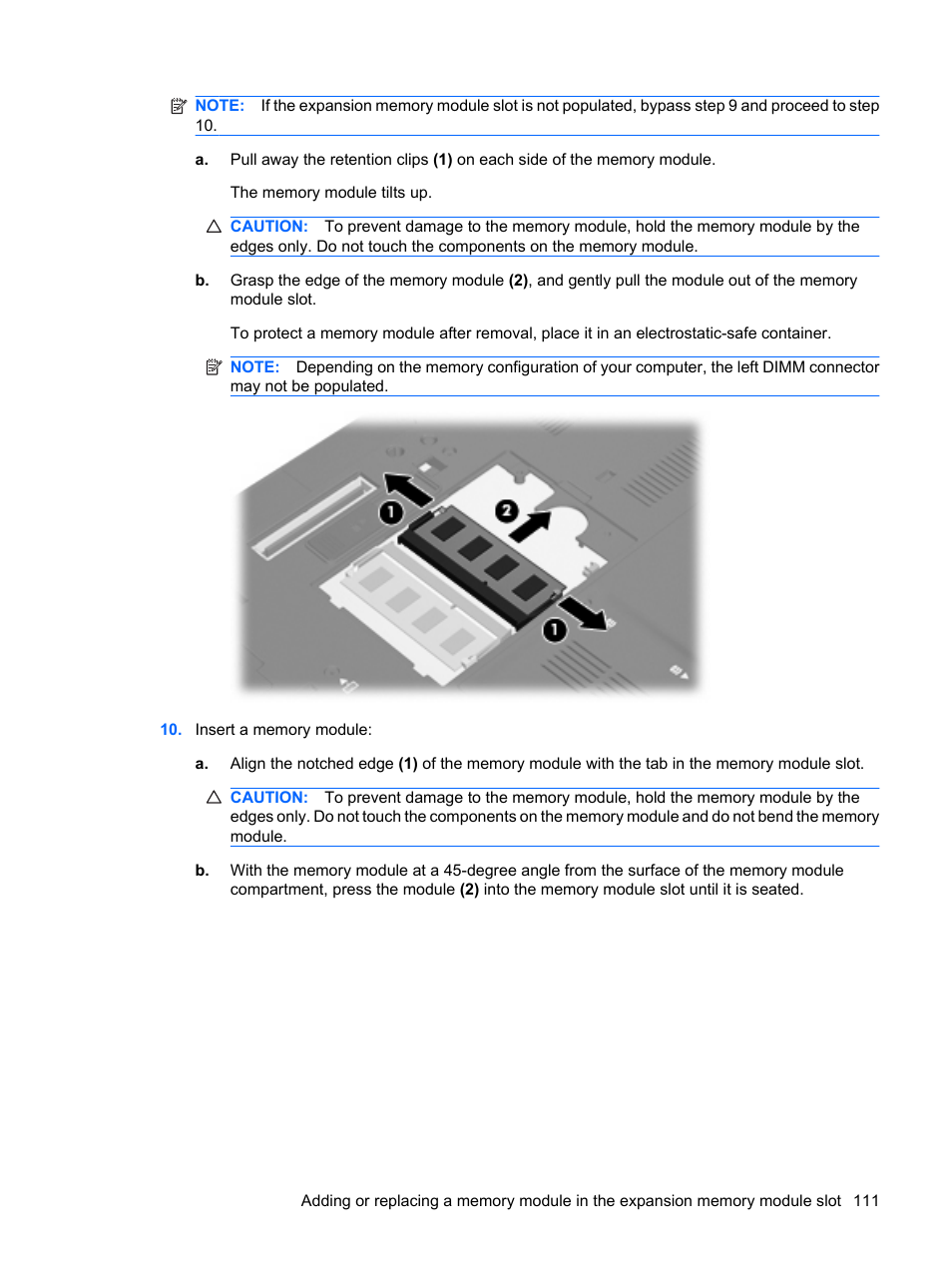 HP EliteBook 8540w Mobile Workstation User Manual | Page 123 / 187